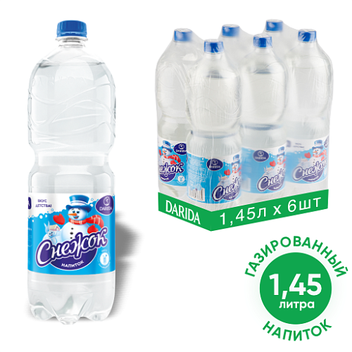 Напиток ароматизированный "СНЕЖОК", 1.45л. Напиток ароматизированный "СНЕЖОК", 1.45л.